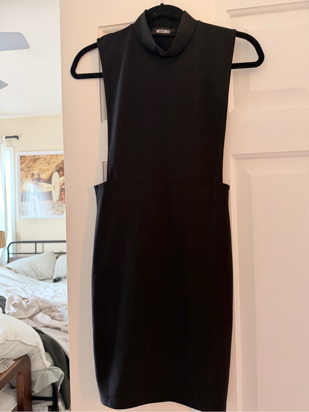 Missguided Black Sleeveless Mini Dress